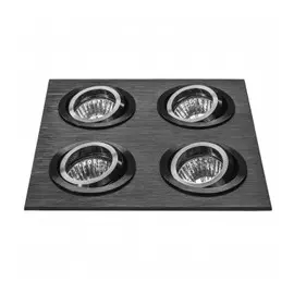 011624 Светильник SINGO X4 MR16/HP16 ЧЕРНЫЙ (в комплекте)