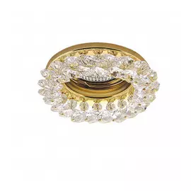 030302 Светильник ONORA CR MR16/HP16 ЗОЛОТО/ПРОЗРАЧНЫЙ (в комплекте)