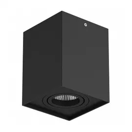 052077 Светильник RETTANGO GU10 ЧЕРНЫЙ IP20 (в комплекте)