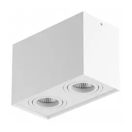 052086 Светильник RETTANGO 2*GU10 БЕЛЫЙ IP20 (в комплекте)