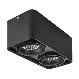052327-IP65 Светильник MONOCCO LED 2х10W 1200LM 30G ЧЕРНЫЙ 3000K (в комплекте)