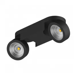 055274 Светильник SNODO LED 2*10W 1960LM 23G ЧЕРНЫЙ 4000K IP20 (в комплекте)
