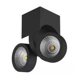 055373 Светильник SNODO LED 2*10W 1960LM 23G ЧЕРНЫЙ 3000K IP20 (в комплекте)