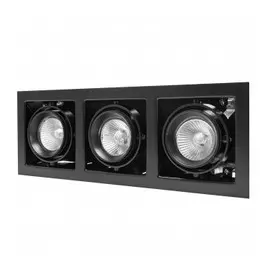214038 Светильник CARDANO 16Х3 MR16/HP16 ЧЕРНЫЙ (в комплекте)