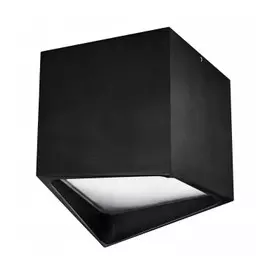 214477 Светильник QUADRO LED 12W 960LM ЧЕРНЫЙ 4000K IP55 (в комплекте)