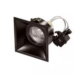214507 Светильник DOMINO QUADRO MR16 ЧЕРНЫЙ (в комплекте)