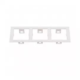 214536 Рамка DOMINO Triple QUADRO MR16 БЕЛЫЙ (в комплекте)