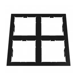 214547 Рамка DOMINO QUADRO 2х2 MR16 ЧЕРНЫЙ (в комплекте)
