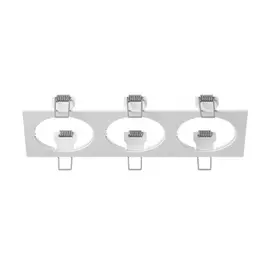 217536 Рамка INTERO 16 Triple QUADRO БЕЛЫЙ (в комплекте)