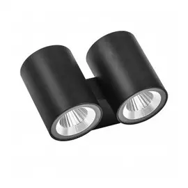 352674 Светильник PARO LED 2*2*6W 1920LM 24G ЧЕРНЫЙ 4000K IP65 (в комплекте)