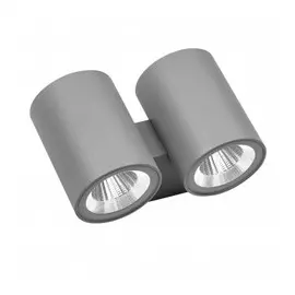 352694 Светильник PARO LED 2*2*6W 1920LM 24G СЕРЫЙ 4000K IP65 (в комплекте)