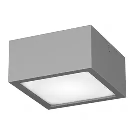 380293 Светильник ZOLLA QUAD LED-SQ 8W 640LM СЕРЫЙ 3000K IP65 (в комплекте)