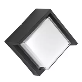 382273 Светильник PALETTO QUAD LED 15W 550LM 180G ЧЕРНЫЙ 3000K IP54 (в комплекте)