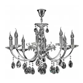 694084 (MD600003-8A) Люстра подв STREGARO 8х60W E14 ХРОМ (в комплекте)