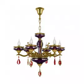 695062 (MD00080-6) Люстра MELAGRO 6х60W E14 ЗОЛОТО (в комплекте)