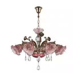 696082 (MD00078-8) Люстра ROSATA 8х60W E14 ЗОЛОТО (в комплекте)