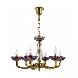 697062 (MD00076-6) Люстра BARCATO 6х60W E14 ЗОЛОТО (в комплекте)