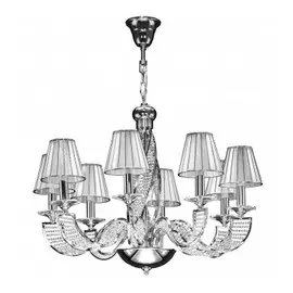 702084 (MD200002-8) Люстра подвесная ALVEARE 8х40W E14 ХРОМ (в комплекте)