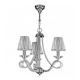 705034 (MD200005-3) Люстра подвесная RICCIO 3х40W E14 ХРОМ (в комплекте)