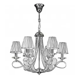 705064 (MD200005-6) Люстра подвесная RICCIO 6х40W E14 ХРОМ (в комплекте)