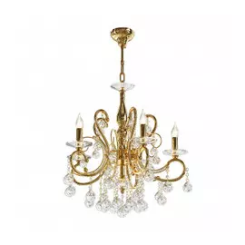708052 (MD 300018-5) Люстра подвесная ELEGANTE 5х60W E14 24K ЗОЛОТО (в комплекте)