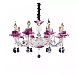 714084 (MD89523/8) Люстра ANEMONE 8x40W E14 Silver (в комплекте)