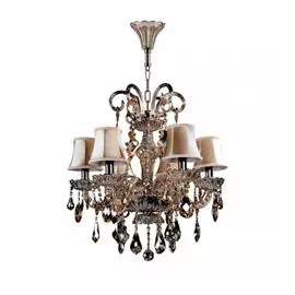 715067 (MD800006-6) Люстра NATIVO 6x40W E14 КОНЬЯК/ЧЕРНЫЙ ХРОМ/БЕЖЕВЫЙ (в комплекте)