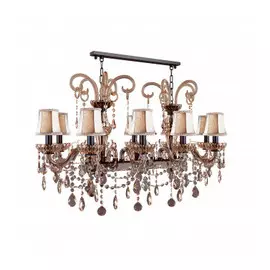 715117 (MD800006-10+1) Люстра NATIVO 11x40W E14 КОНЬЯК/ЧЕРНЫЙ ХРОМ/БЕЖЕВЫЙ (в комплекте)