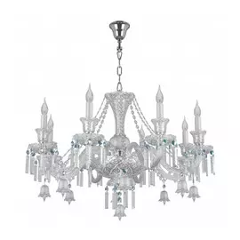 716084 (MD000010-8) Люстра подвесная CAMPANA 8х60W E14 ХРОМ (в комплекте)