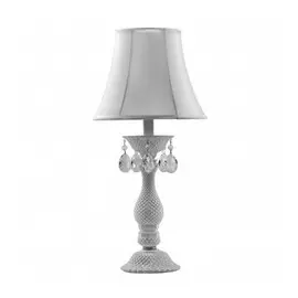 726911 (MT100007-1) Настольная лампа PRINCIA 1х40W E27 БЕЛЫЙ/ПРОЗРАЧНЫЙ (в комплекте)