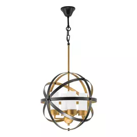 731147 (SD1356/4) Люстра CERO 4х40W E14 ЧЕРНЫЙ/ЗОЛОТО/БЕЛЫЙ (в комплекте)