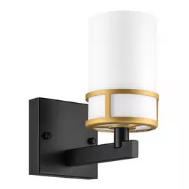 731617 (SB1352/1) Бра CERO 1х40W E14 ЧЕРНЫЙ/ЗОЛОТО/БЕЛЫЙ (в комплекте)