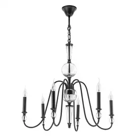 732067 (SD1353/6) Люстра RAGNO 6х40W E14 ЧЕРНЫЙ (в комплекте)