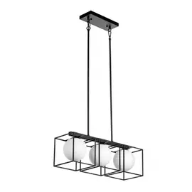 732137 (SD1471/3) Люстра GABBIA 3х40W E14 ЧЕРНЫЙ (в комплекте)