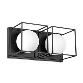 732627 (SB1471/2) Бра GABBIA 2х40W E14 ЧЕРНЫЙ (в комплекте)