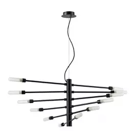 733127 (MD9926-12A) Люстра RAGNO 12х40W G9 ЧЕРНЫЙ МАТОВЫЙ (в комплекте)