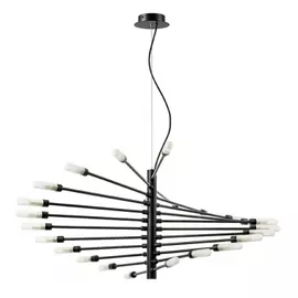 733247 (MD9926-24A) Люстра RAGNO 24х40W G9 ЧЕРНЫЙ МАТОВЫЙ (в комплекте)