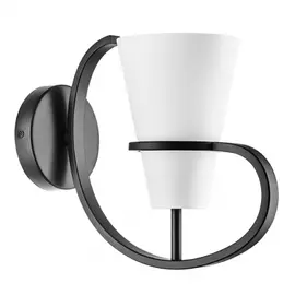 733617 (SB1354/1) Бра FIACOLLA 1х40W E14 ЧЕРНЫЙ/БЕЛЫЙ (в комплекте)