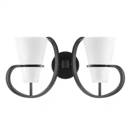 733627 (SB1354/2) Бра FIACOLLA 2х40W E14 ЧЕРНЫЙ/БЕЛЫЙ (в комплекте)