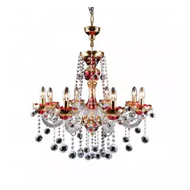 738082 (MD000002-8) Люстра подвесная VIDARE 8х60W E14 ЗОЛОТО (в комплекте)