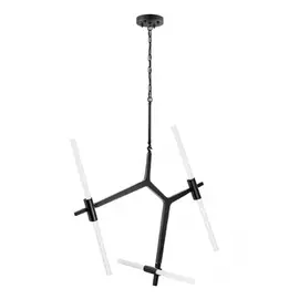 742067 (1373/6) Люстра STRUTTURA 6х40W G9 ЧЕРНЫЙ МАТОВЫЙ (в комплекте)