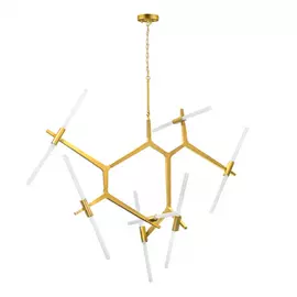 742143 (1373/14) Люстра STRUTTURA 14х40W G9 ЗОЛОТО МАТОВЫЙ (в комплекте)