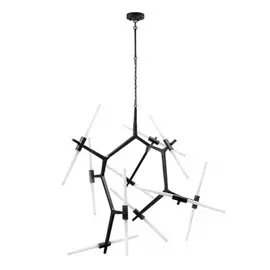 742207 (1373/20) Люстра STRUTTURA 20х40W G9 ЧЕРНЫЙ МАТОВЫЙ (в комплекте)