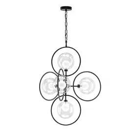 745057 (1364/5) Люстра ALFA 5х40W G9 ЧЕРНЫЙ (в комплекте)