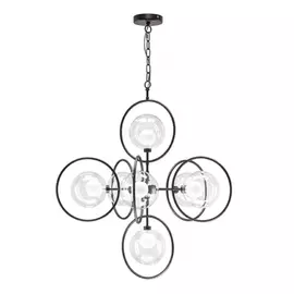 745077 (1364/7) Люстра ALFA 7х40W G9 ЧЕРНЫЙ (в комплекте)