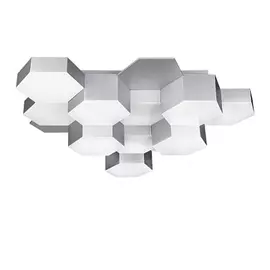 750124 (MX13003032-12А) Люстра потол FAVO LED-60W 2880LM Silver 4000K (в комплекте)