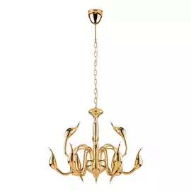 751122 (MD8098-12A) Люстра подвесная Cigno collo 12х20W G4 ЗОЛОТО (в комплекте)