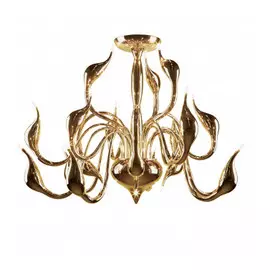 751182 (MX8098-18A) Люстра потол Cigno collo 18х20W G4 ЗОЛОТО (в комплекте)