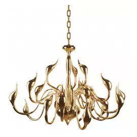 751242 (MD8098-24A) Люстра подв. Cigno collo 24х20W G4 ЗОЛОТО (в комплекте)