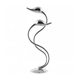 751924 (MT8098-2A CR) Настольная лампа Cigno collo 2х20W G4 ХРОМ (в комплекте)